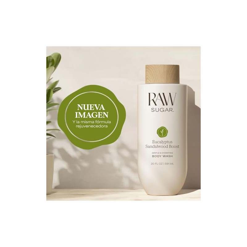 RAW SUGAR Eucalyptus Sandalwood Boost Gel de Ducha Refrescante 591