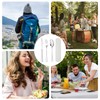 Travel Cutlery Set, 3 Pcs with Portable Pouch CaseReusable Stainless