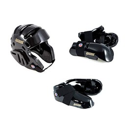 PROFORCE Lightning Black Karate Sparring Gear Package Deal - Adult Large