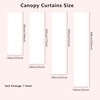 Ingzy Canopy Bed Curtains for Montessori, House & Twin Beds