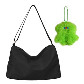 CWPFVQA 1 sports bag, 1 green pendant, fitness bag for men and women, storage bag with large capacity, practical handbag, storage bag for travel shoulder bags