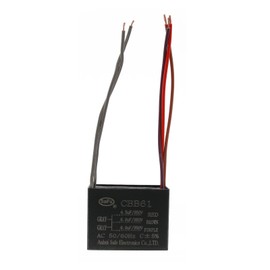 CBB61 4.5uf+6uf+6uf 5-Wire 350V AC Ceiling Fan Capacitor - 50/60 Hz - Polypropylene Film Capacitors Compatible with Electrical Power Relay Connecting Capacitor