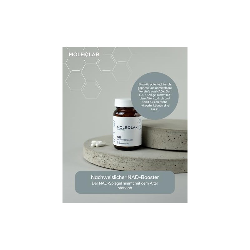 MoleQlar Nicotinamide Riboside Capsules - Cellular Energy Support* - Dietary