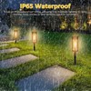 Solar Pathway Lights Waterproof Solar Outdoor Lights with LED Tungsten