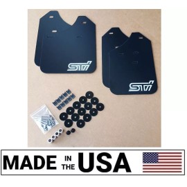 StreetRays [Originals] [SR] 02-07 Mud Flaps Set BLACK w/ Hardware Kit & Custom Vinyl A