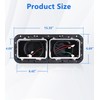 YUWUTF Headlight Housing Base with Wire Harness Compatible with Kenworth