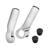 TIOGA HBE01302 Power Studs 5 White Aluminum Bar Ends 3.5 inches (90 mm)
