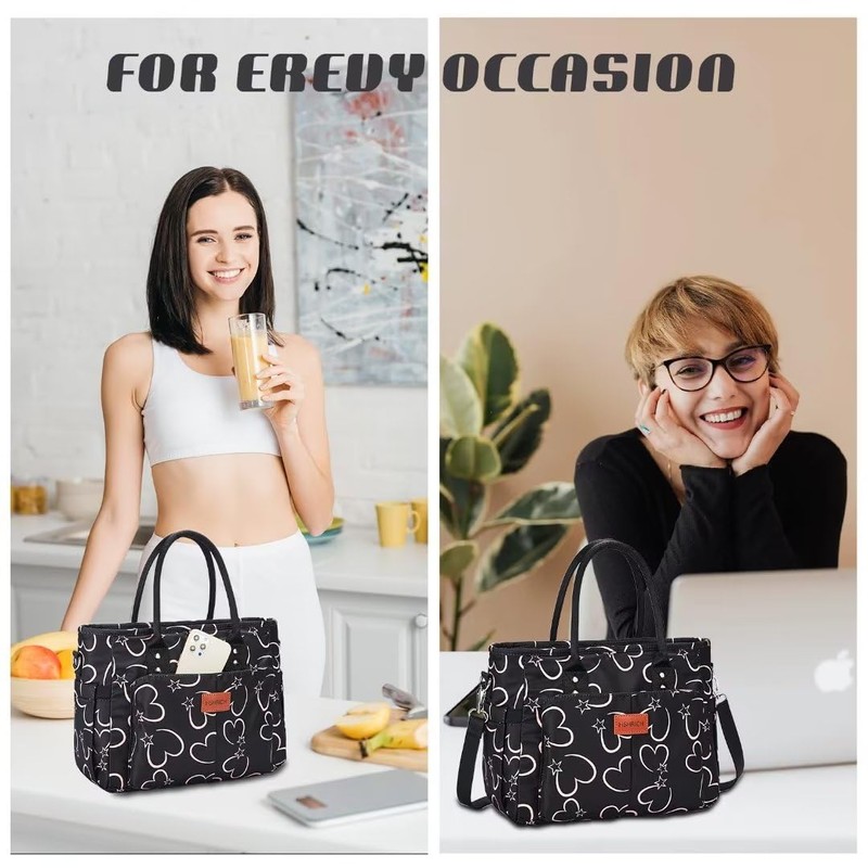 Lunch Bag for Women, Insulated Lunch Box for Work, Large