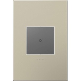 Adorne AWP1G2TM6 1-Gang Wall Plate in Titanium