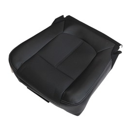 FZJDSD Black Passenger Side Bottom Perforated Leather Seat Cover Compatible with Ford F250 F350 F450 F550 Lariat 2011 2012 2013 2014 2015 2016