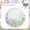 YY 100 Paper Plates Set Disposable for Easter 7 inch