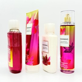 Bahamas Passionfruit & Banana Flower 4-Piece Bath Bundle | Shower Gel, Ultra Shea Body Cream, Body Lotion and Fine Fragrance Mist