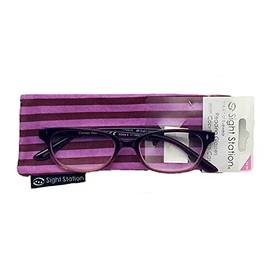 Sight Station Carmen Women Reading Glasses Eyeglasses with Case+1.50