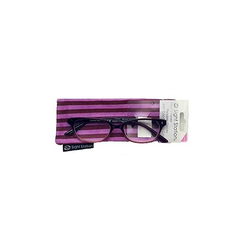 Sight Station Carmen Women Reading Glasses Eyeglasses with Case+1.50