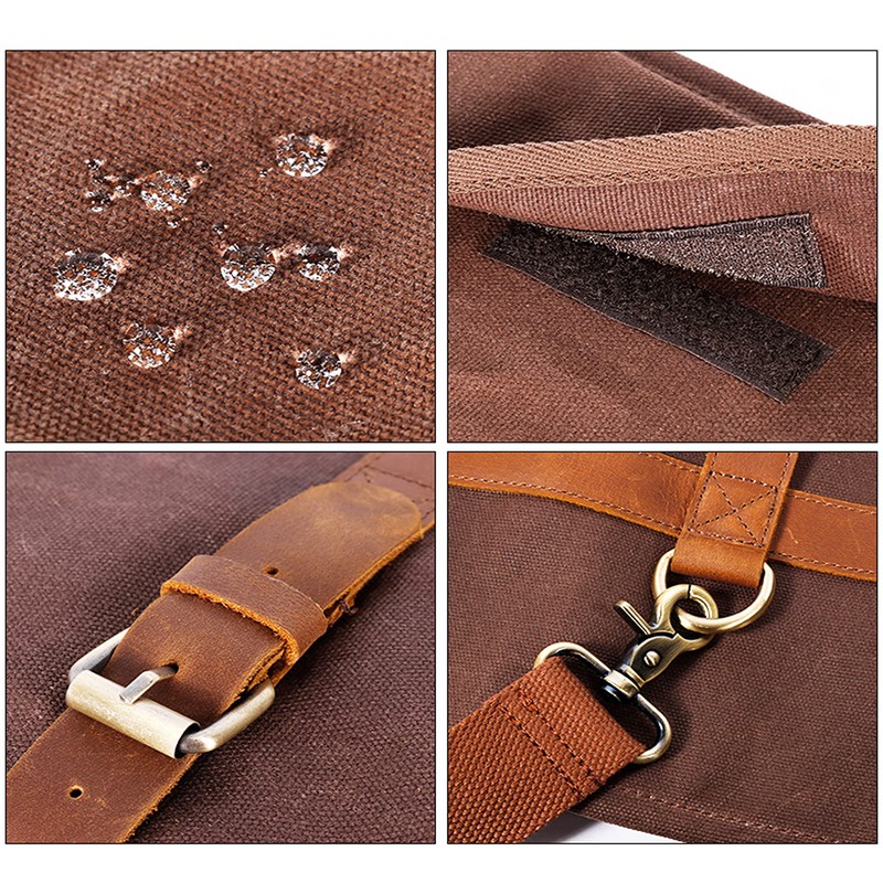 Beemojo Bartender tool bag waxed canvas water resistant adjustable shoulder