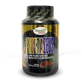 Prostazeus Complex Formula – Natural Prostate Support with Saw Palmetto, Maca Negra, Cat’s Claw & Achiote – Premium Men’s Wellness Capsules for Vitality, Balance & Energy – 100 Capsules