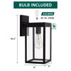 MDENLT Solar Wall Lights Outdoor Waterproof Aluminum Solar Sconce Lights