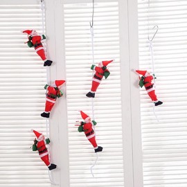 Mini Christmas Decoration Santa 1 Person Mini Ladder Climbing Santa