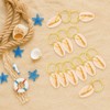 32 Pcs Seashell Hair Accessories, DIY Cowrie Sea Shell Hair