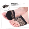 FRCOLOR 3 Pairs Toe Pads Fitness Leather Foot Gloves