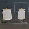 Martha Stewart Collection La Dolce Vita Textured Canisters, Set of