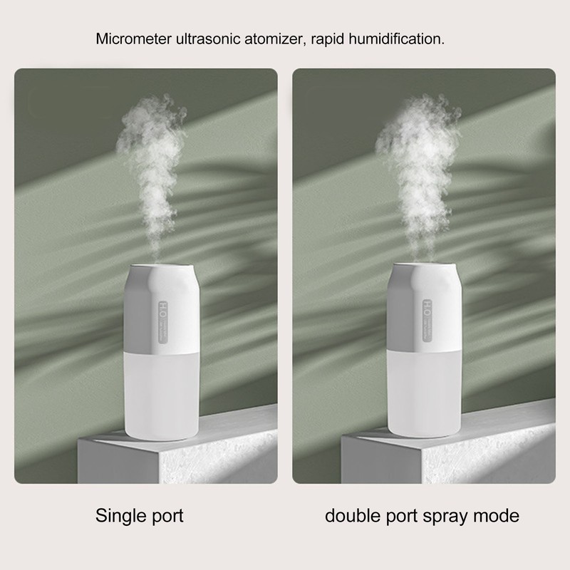 Mini Humidifier 280ml Two Spray Modes 10dB Low Noise Portable