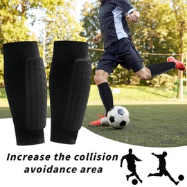 Shyllin Children's Football Shin Pads, Breathable & Shockproof Shin Pads for Adolescent Athletes, Shin Pads for Football, Basketball, Cycling, Mountaineering (S)
