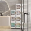 VECELO Narrow Storage Cabinet with Adjustable Shelf Small Space Bathroom