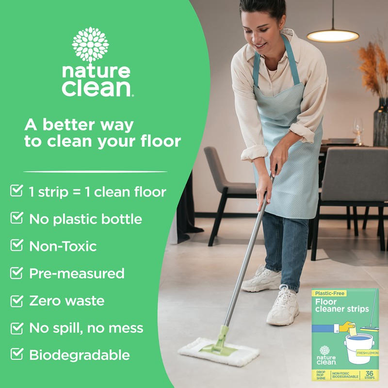 Nature Clean All Natural Wood Floor Cleaner for Mopping 36