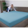 ACRALI HOME Double Fitted Sheet 40cm/16in Deep Fitted Sheets Double