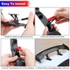 COGEEK Universal Mini Spoiler Wing Carbon Fiber Real Tail Spoiler
