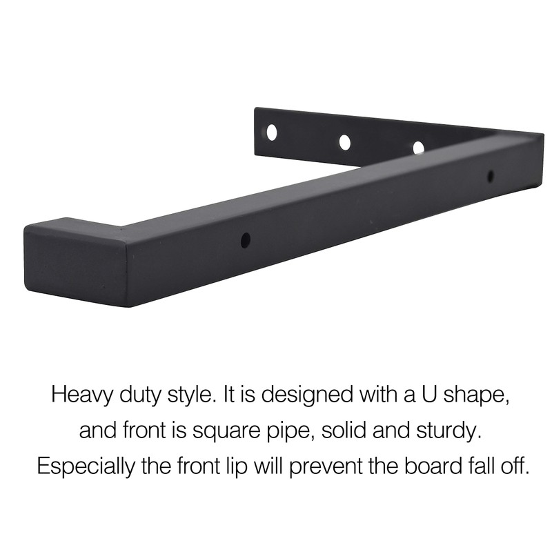 OVOV 6 Pack Heavy Duty Shelf Brackets Wall Mounted Industrial
