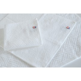 Nippon Utensil TMS2008902 Towel Set (Face 2 Pieces) Imabari Pure White (Soft and Gentle Non-Fluorescent Exposured)