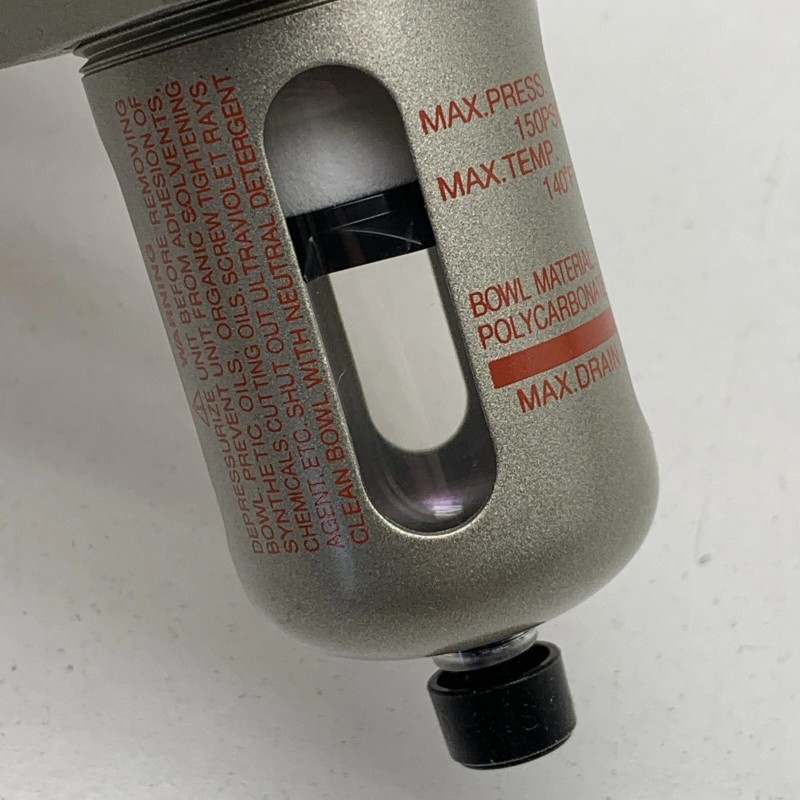 SMC AF20-N02-CZ Modular Compressed Air Filter 1/4" NPT, 150PSI, Auto