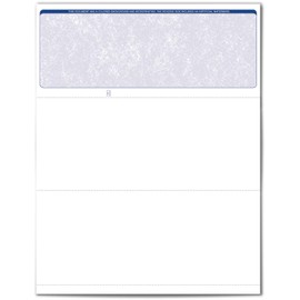 VersaCheck ValueChex - 500 Blank Business Voucher Checks - Blue Classic - 500 Sheets Form #1000 - Check on Top