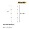 MOROTOLE Pearl Drop Earrings 5mm Pearls Dangle Earring Gold Earring