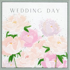 Belly Button Designs Wedding Card with Embossing and Crystals BB419 (Cremerose)