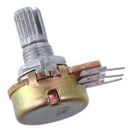 AllGIFT 5pcs Top Adjustment Split Knurled Shaft Potentiometer Pot B50K 50K Ohm