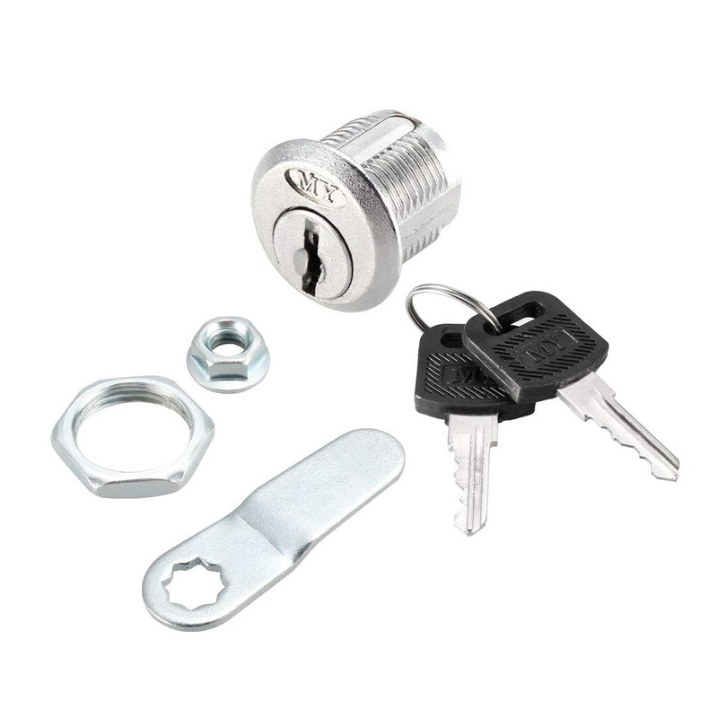sourcing map Cam Lock 20mm Cylinder Length 48mm X 2mm