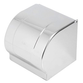 Toilet Paper Holder with Cover Dog Cat Proof Stainless Steel Roll Paper Holder Wall Mount Tissue Box Cover Waterproof Toilet Paper Storage Rack Bathroom Accessories