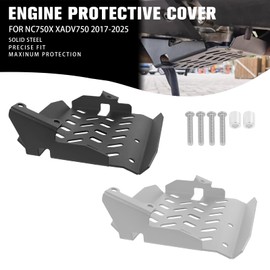 Motorcycle Engine Skid Plate Replacement for Honda NC750X XADV750 NC700X X-ADV 750 NC 700X 700S 750S 750X Engine Chassis Guard Cover Bash Pan Frame Protector (Sliver)