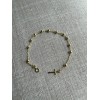 Rosary Bracelet - 14k Gold Vermeil 925 Silver - 4mm