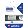 Verbatim 98666 64 GB Secure Pro USB 3.0 Flash Drive