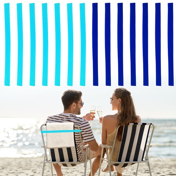 Leogony 14 Pcs Beach Towel Bands for Sun Loungers, 30