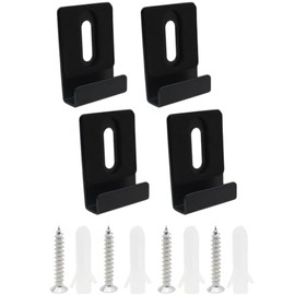 LBTODH 4PCS Wide Mirror Hanging Hardware Metal Mirror Clips with Screws and Pads Heavy Duty Mirror Hanging Kit for Frameless Mirror Billboard Displays Tile Display