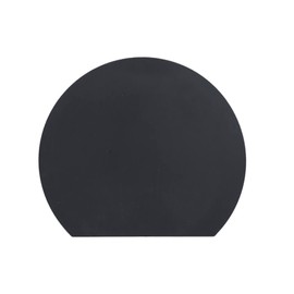 iMedia 1009855 Cutting Board, Dishwasher Safe, Round Cutting Board, Heat Resistant Elastomer, Approx. 11.8 x 10.2 inches (30 x 26 cm), Black, Small
