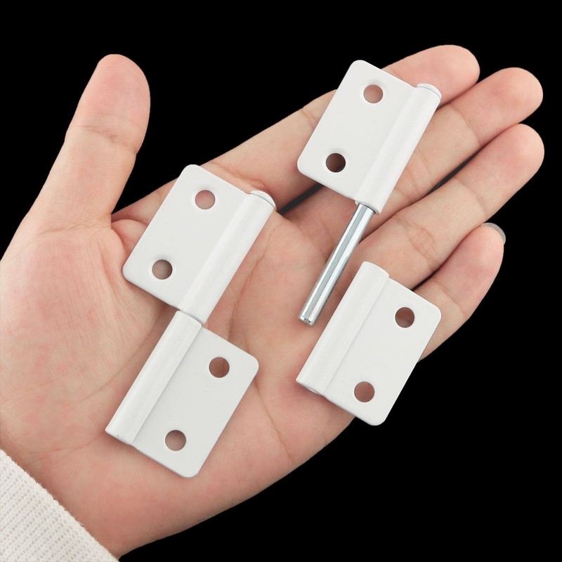 ITROLLE 4PCS White Lift Off Hinges Flag Hinges Detachable Hinges