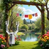 Retractable Telescoping Clothesline Prop - for Drying Rack and Hanging