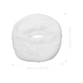 VICASKY Simple Practical Facial Towel Dual Use Hot Cold Compress Mask for Women Soft Fleece Face Care Towel for Spa and Steaming Compact Durable Design