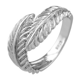 Avend Concepts Sterling Silver Feathers Ring